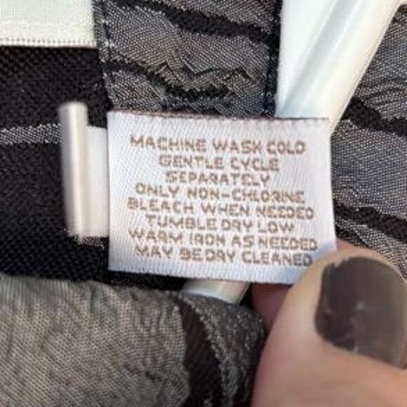 Chico's Vertical Crush Jacket Open Front Long Sleeve Jack Gunmetal Gray Large - Picture 4 of 4